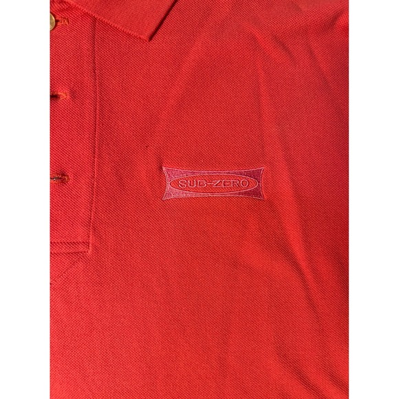 Cutter Buck Men's Red Polo Shirt XXL Sub Zero Wolf Golf Embroidered - Picture 6 of 6